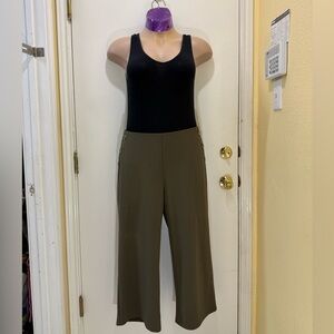 89th & Madison Olive Wide Leg Pull On Pants
